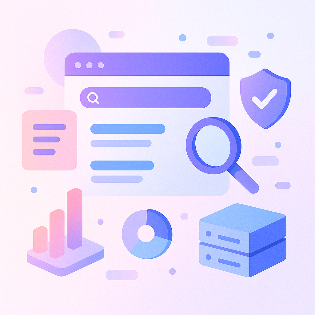 Illustration of search and filters